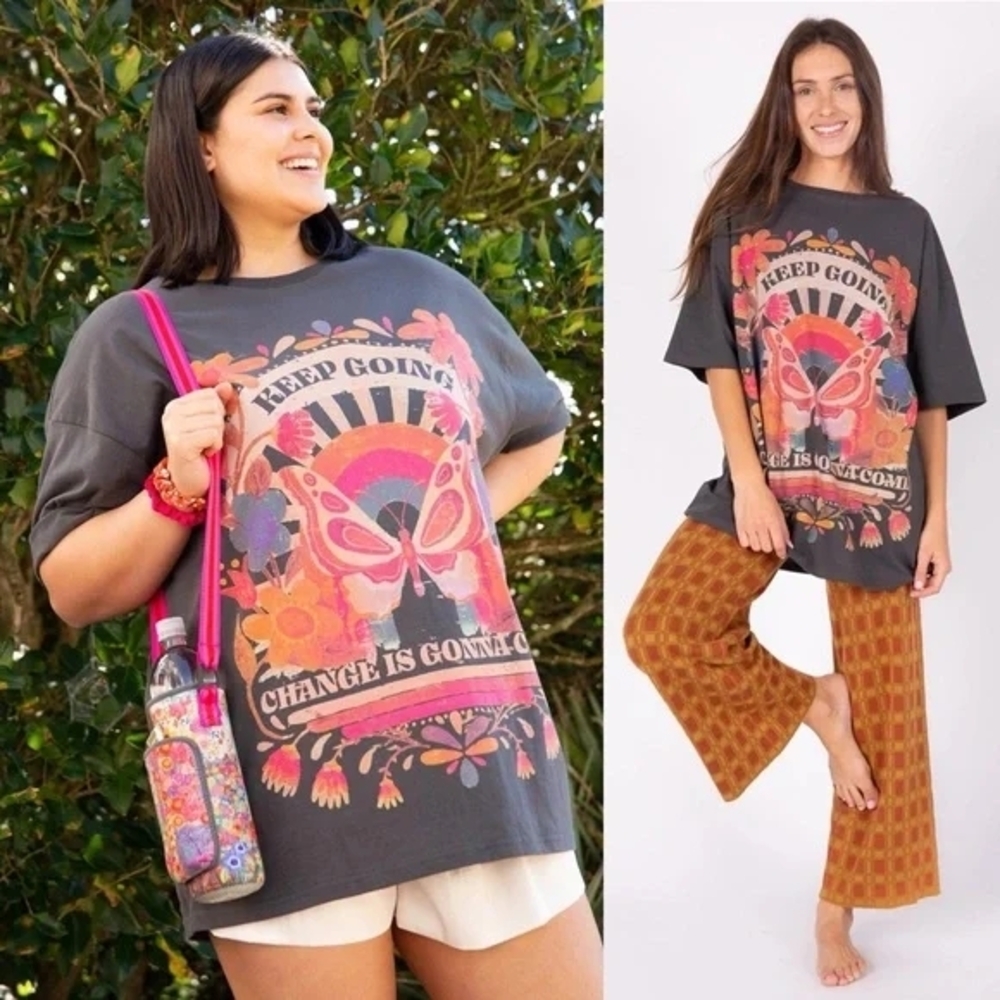 NATURAL LIFE Charcoal Cotton Tee